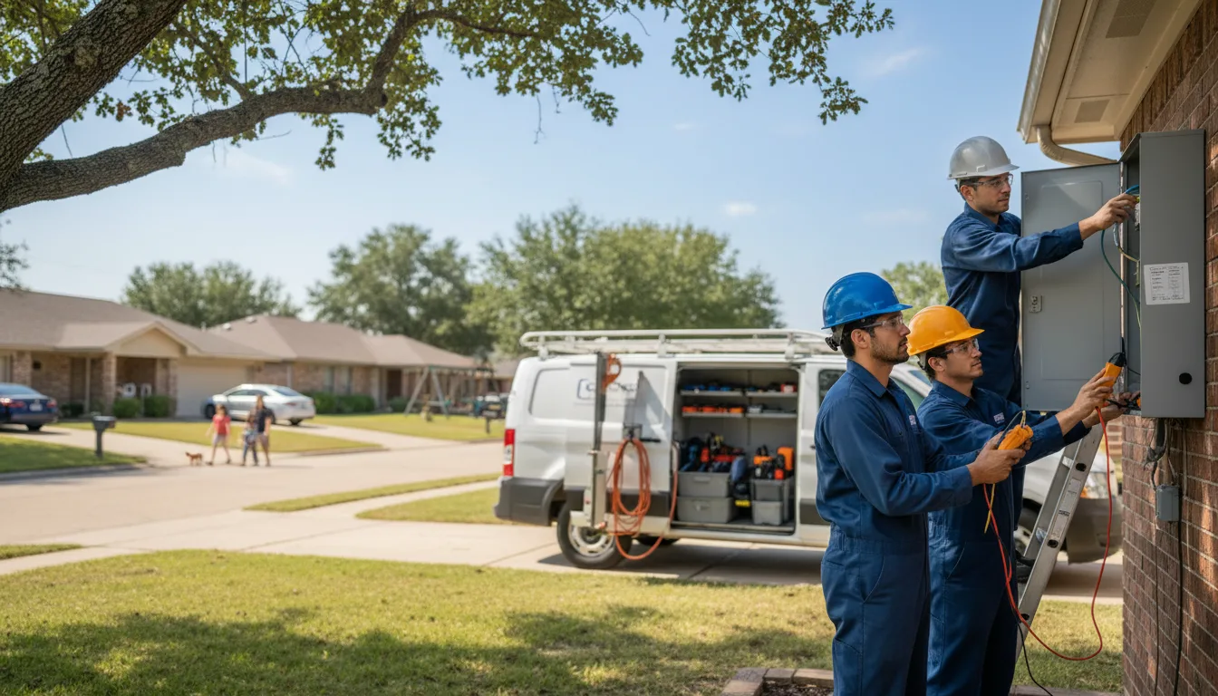 Certified electrician providing emergency electrical services in Holman, NM
